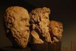 Greek philosophers (Socrates, Antisthenes, Chrysippus, Epicurus)